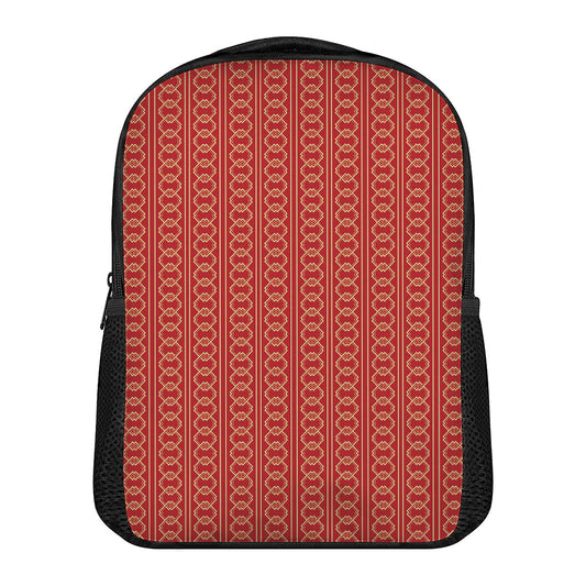 Vintage Japanese Pattern Print Casual Backpack