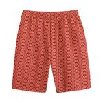 Vintage Japanese Pattern Print Cotton Shorts