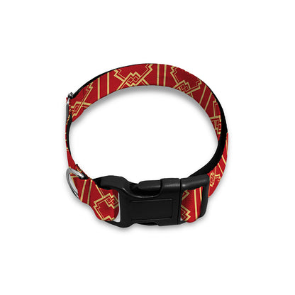Vintage Japanese Pattern Print Dog Collar