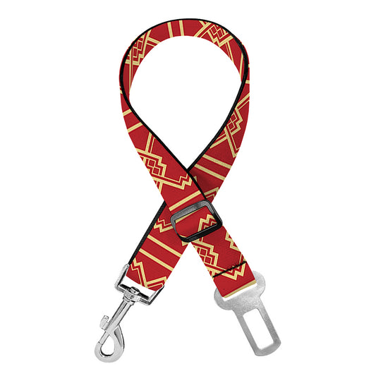 Vintage Japanese Pattern Print Dog Seat Belt