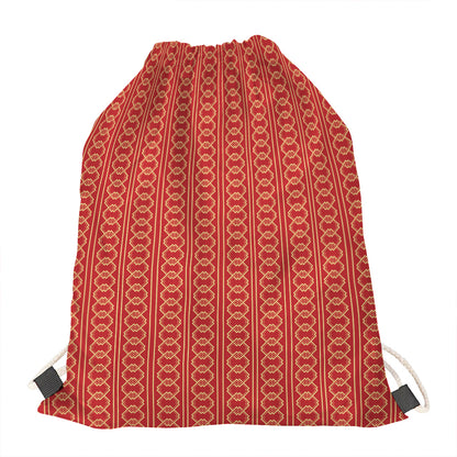 Vintage Japanese Pattern Print Drawstring Bag