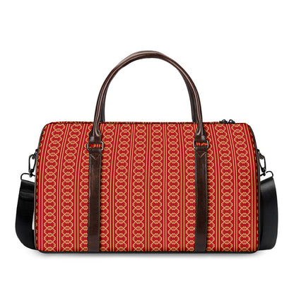 Vintage Japanese Pattern Print Duffle Bag