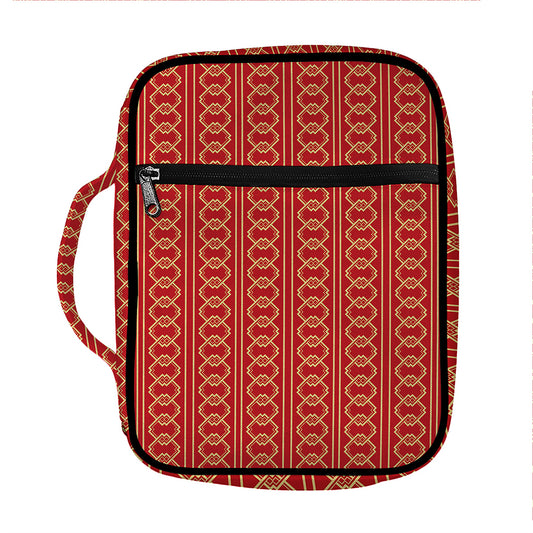Vintage Japanese Pattern Print Front Pocket Bible Bag