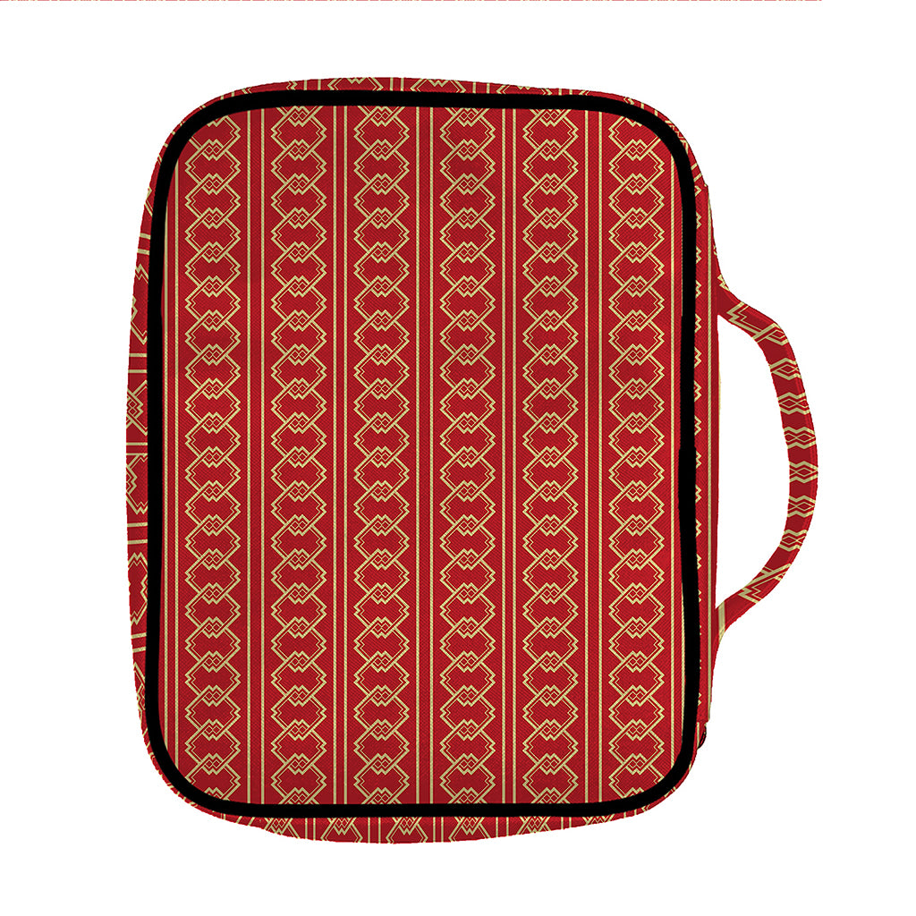 Vintage Japanese Pattern Print Front Pocket Bible Bag