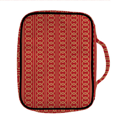 Vintage Japanese Pattern Print Front Pocket Bible Bag