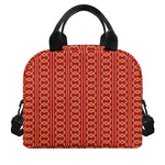 Vintage Japanese Pattern Print Insulated Lunch Bag