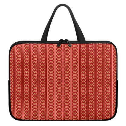 Vintage Japanese Pattern Print Laptop Sleeve With Handle