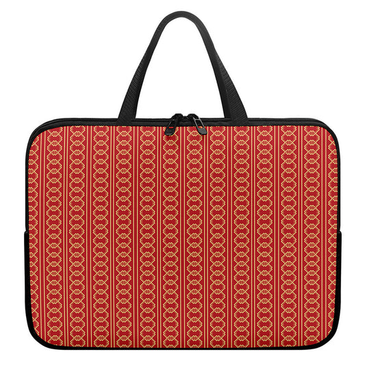 Vintage Japanese Pattern Print Laptop Sleeve With Handle