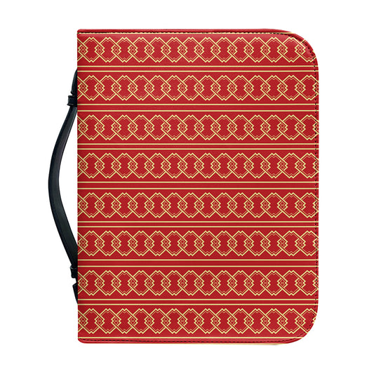 Vintage Japanese Pattern Print Leather Bible Cover