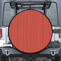 Vintage Japanese Pattern Print Leather Spare Tire Cover