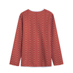Vintage Japanese Pattern Print Long Sleeve Short Coat