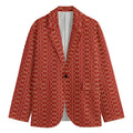 Vintage Japanese Pattern Print Men's Blazer