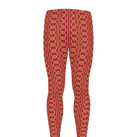Vintage Japanese Pattern Print Men's leggings