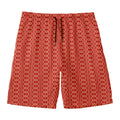 Vintage Japanese Pattern Print Men's Swim Trunks