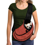 Vintage Japanese Pattern Print Pet Sling Carrier
