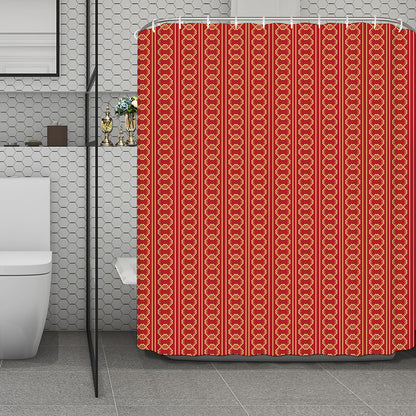Vintage Japanese Pattern Print Polyester Shower Curtain