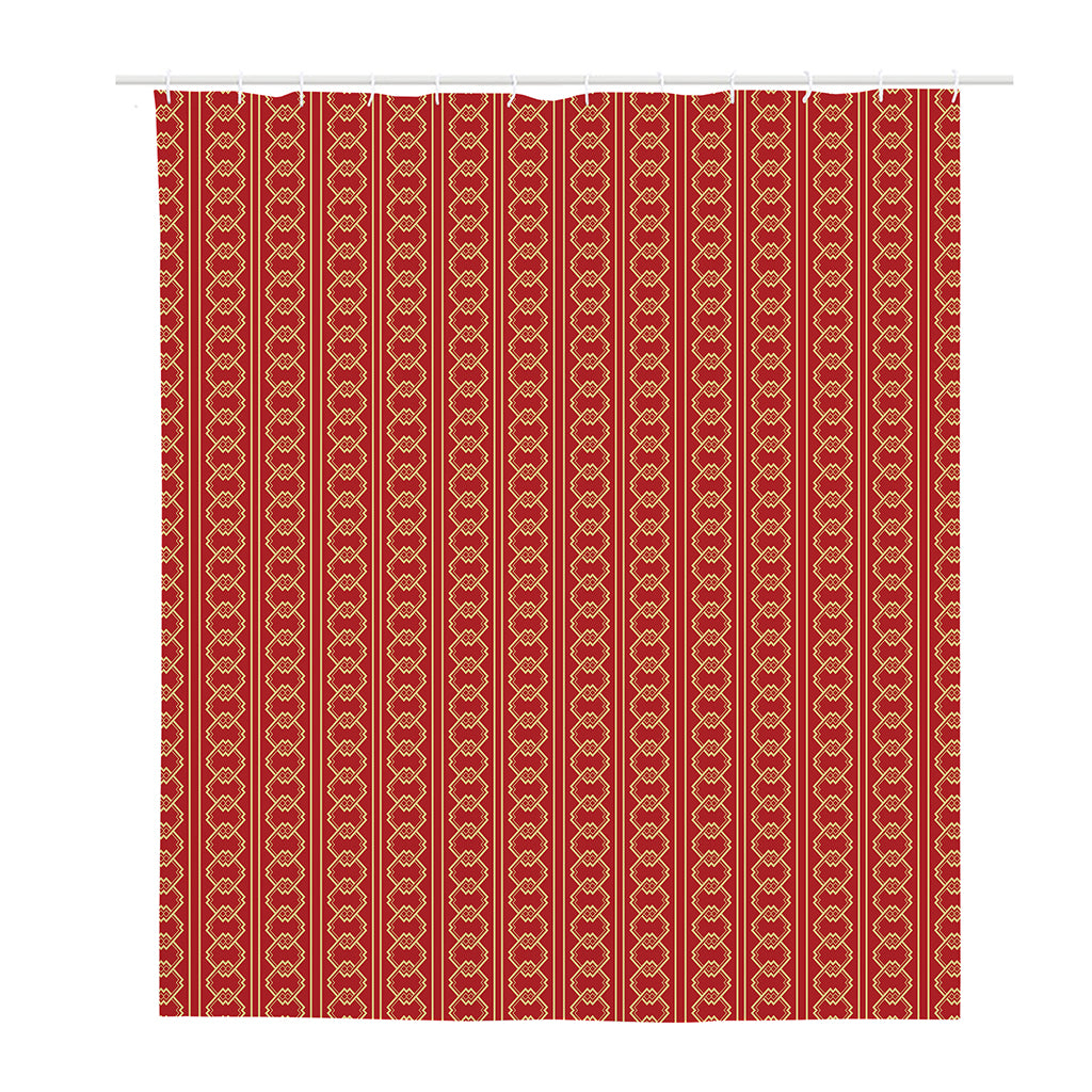 Vintage Japanese Pattern Print Polyester Shower Curtain