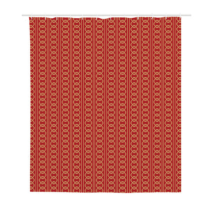 Vintage Japanese Pattern Print Polyester Shower Curtain