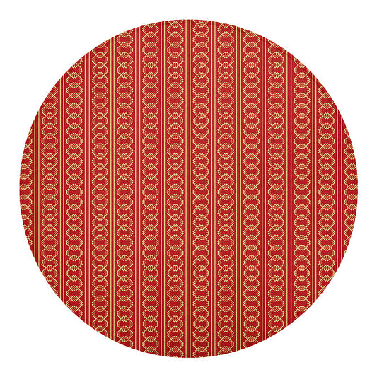 Vintage Japanese Pattern Print Round Blanket