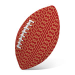 Vintage Japanese Pattern Print Rugby Ball