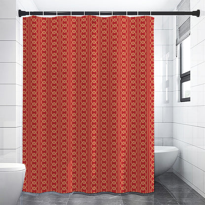 Vintage Japanese Pattern Print Shower Curtain