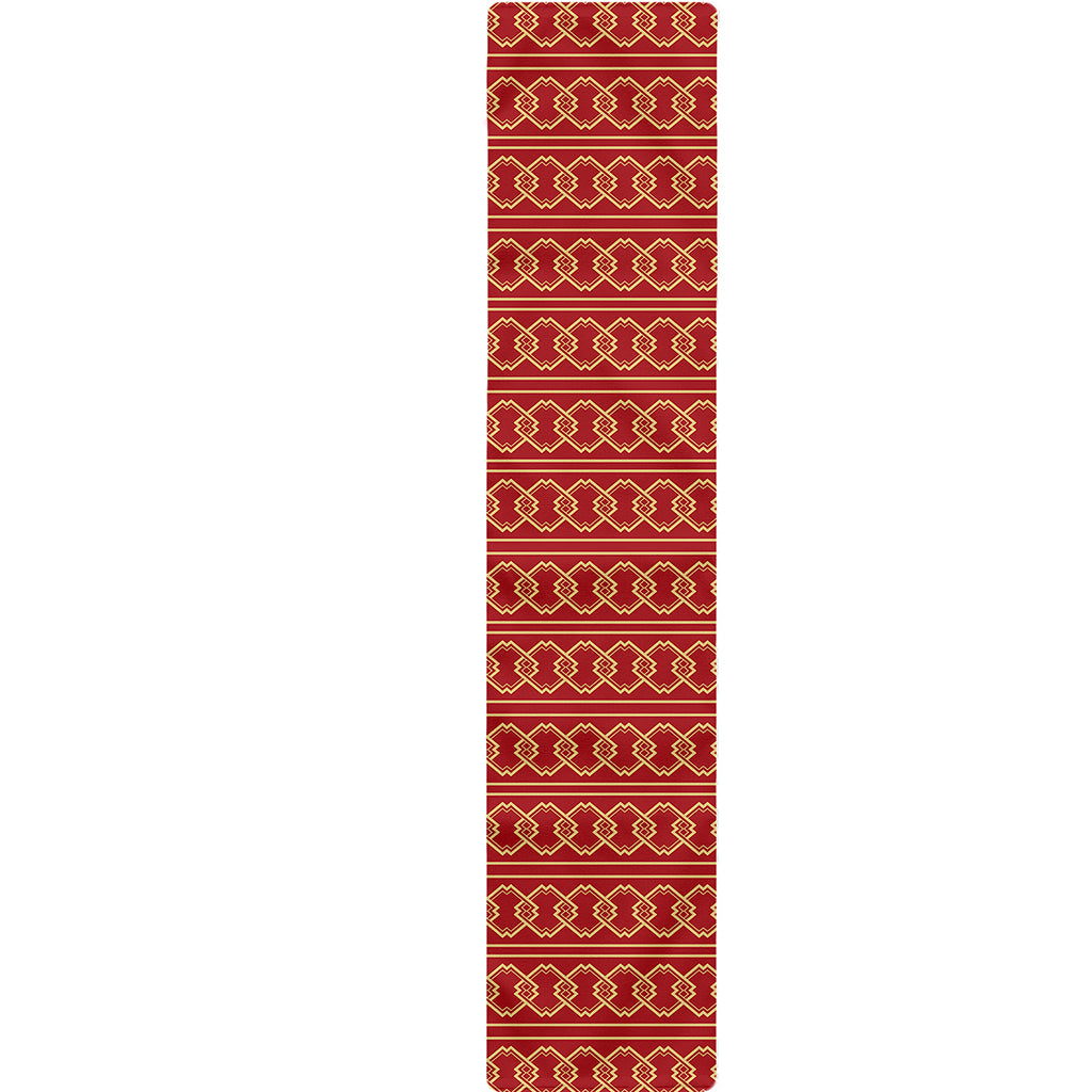 Vintage Japanese Pattern Print Table Runner
