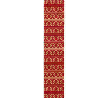 Vintage Japanese Pattern Print Table Runner