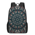 Vintage Kaleidoscope Print 17 Inch Backpack