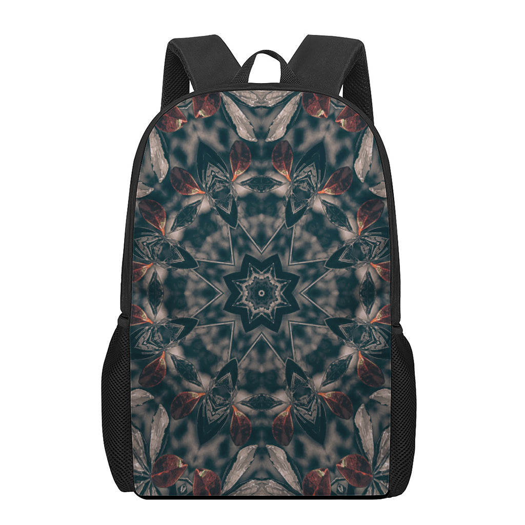 Vintage Kaleidoscope Print 17 Inch Backpack