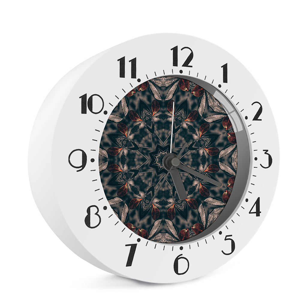 Vintage Kaleidoscope Print Alarm Clock