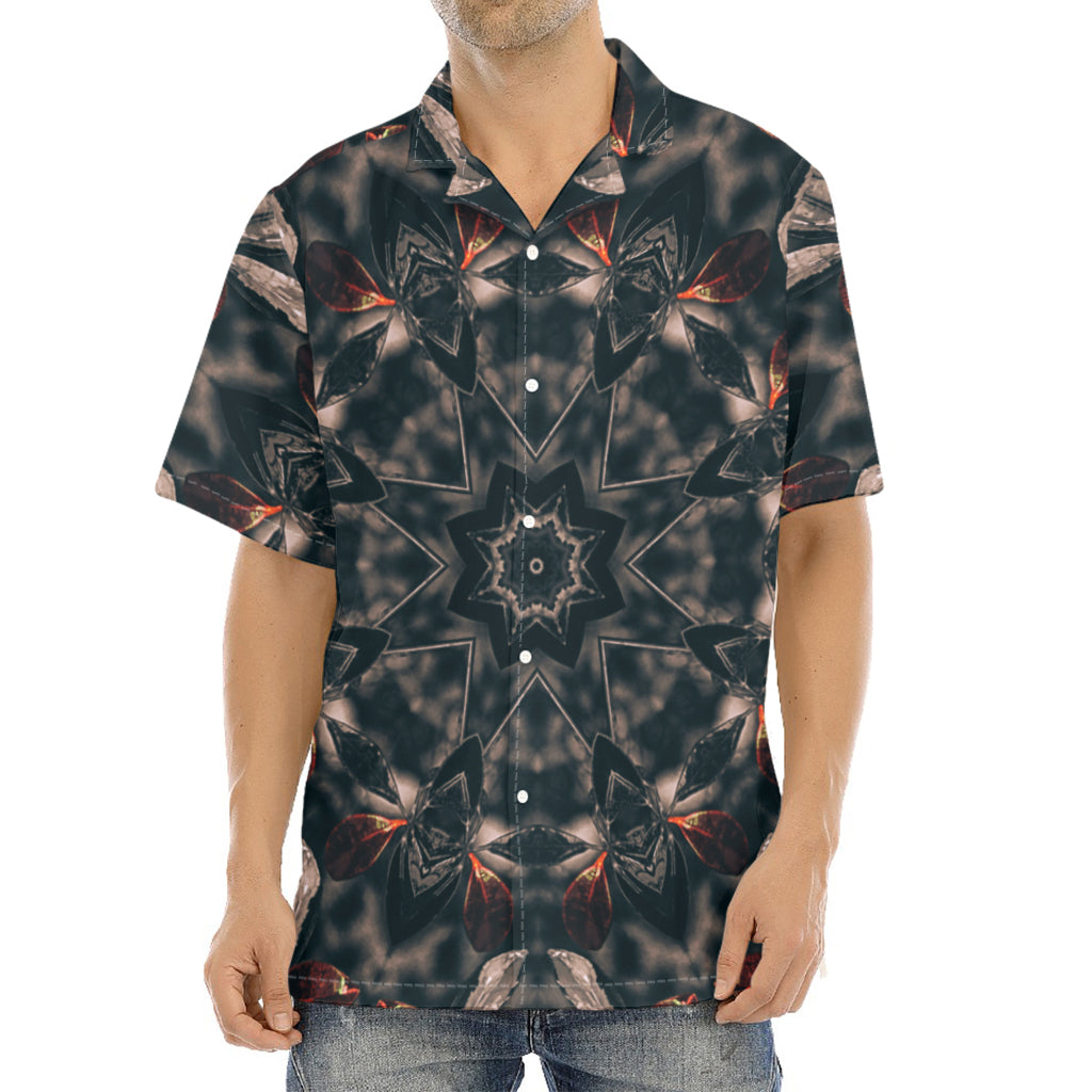 Vintage Kaleidoscope Print Aloha Shirt