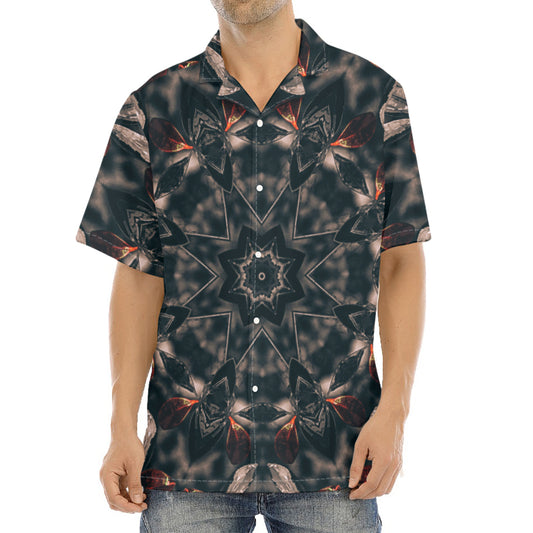 Vintage Kaleidoscope Print Aloha Shirt