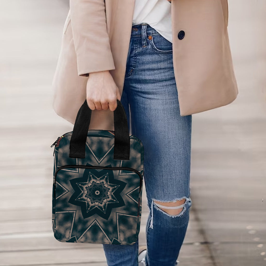 Vintage Kaleidoscope Print Bible Tote Bag