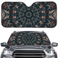Vintage Kaleidoscope Print Car Windshield Sun Shade