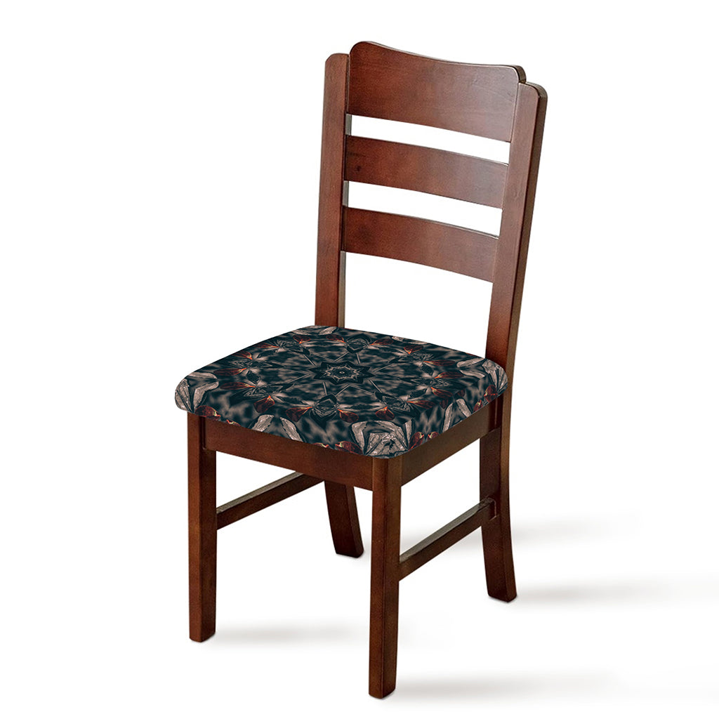 Vintage Kaleidoscope Print Chair Cushion Cover