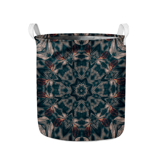 Vintage Kaleidoscope Print Collapsible Laundry Basket