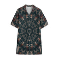Vintage Kaleidoscope Print Cotton Hawaiian Shirt