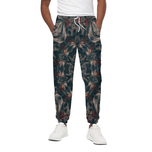 Vintage Kaleidoscope Print Cotton Pants