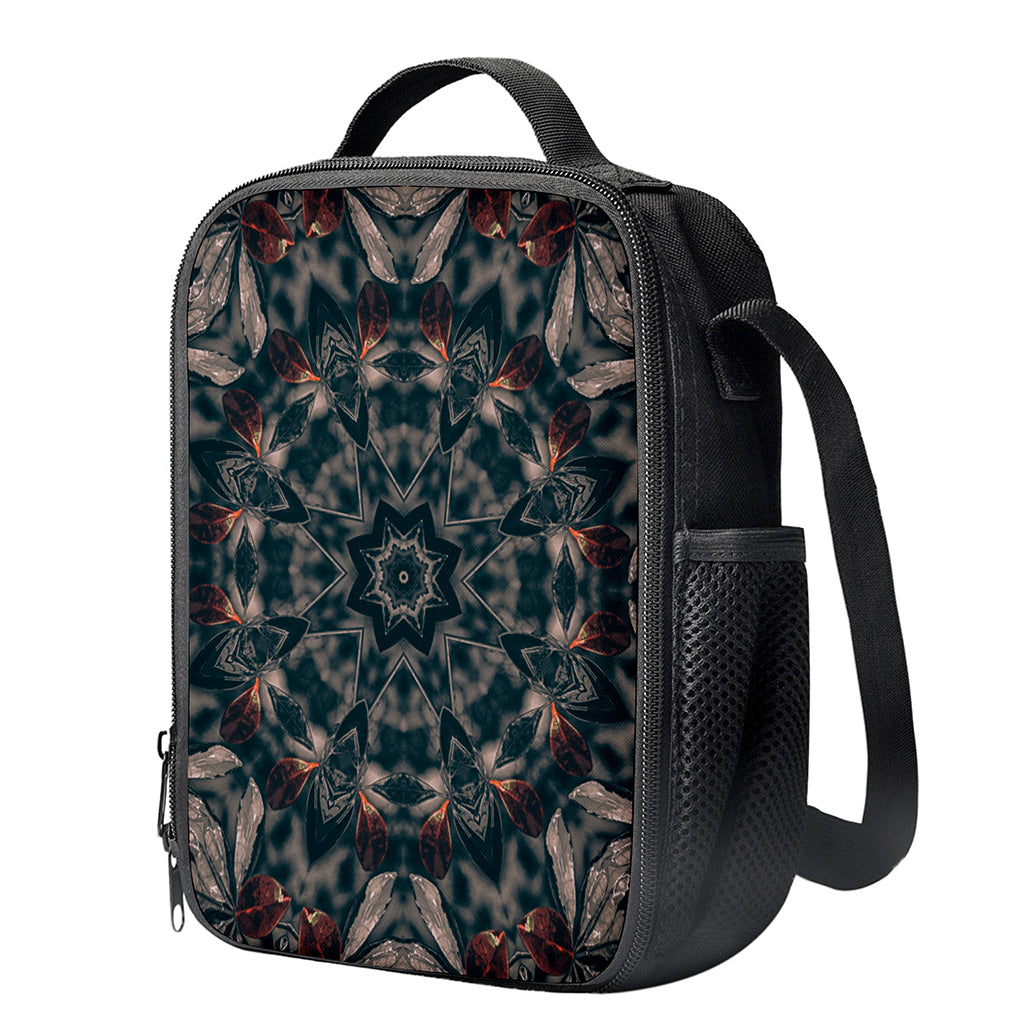 Vintage Kaleidoscope Print Crossbody Lunch Bag