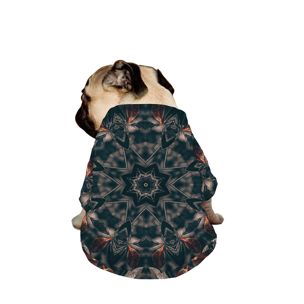 Vintage Kaleidoscope Print Dog Zip Up Jacket