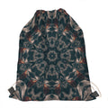 Vintage Kaleidoscope Print Drawstring Bag