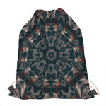 Vintage Kaleidoscope Print Drawstring Bag