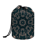 Vintage Kaleidoscope Print Drawstring Makeup Bag