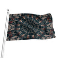 Vintage Kaleidoscope Print Flag