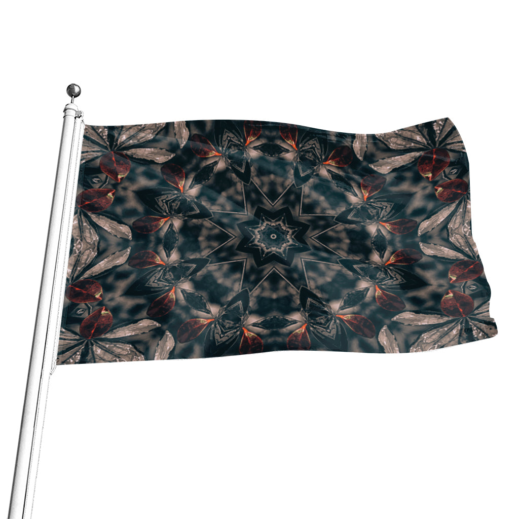 Vintage Kaleidoscope Print Flag