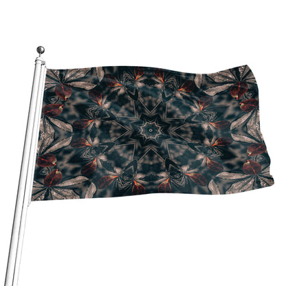Vintage Kaleidoscope Print Flag