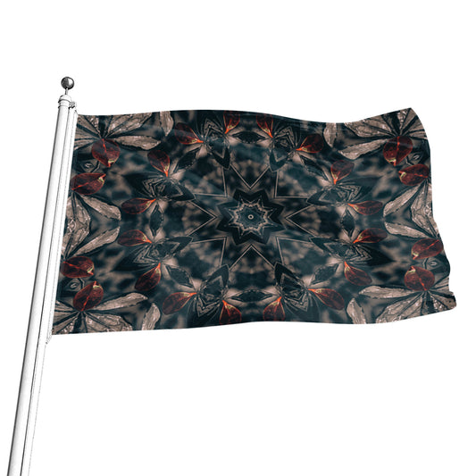 Vintage Kaleidoscope Print Flag