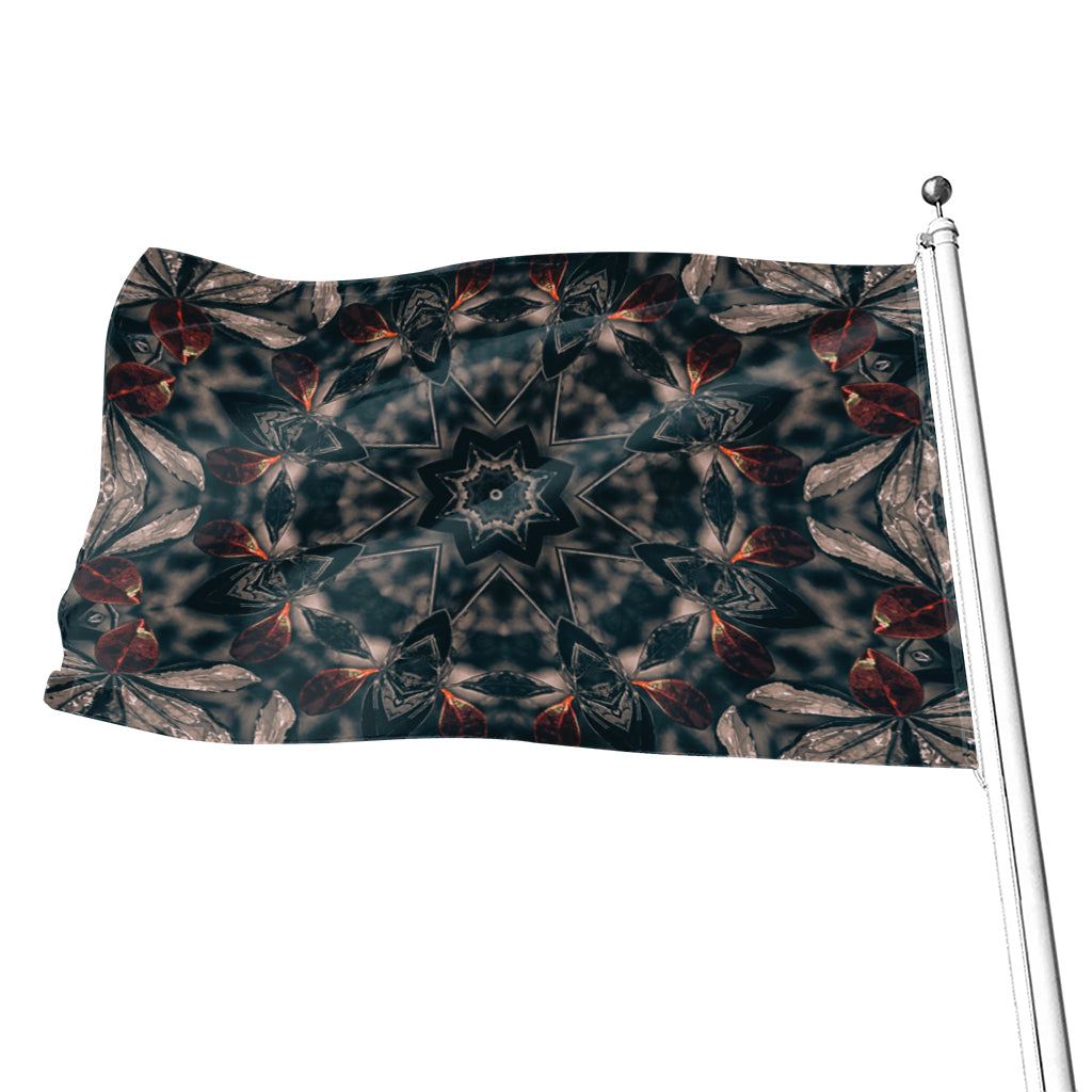 Vintage Kaleidoscope Print Flag