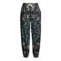 Vintage Kaleidoscope Print Fleece Lined Knit Pants