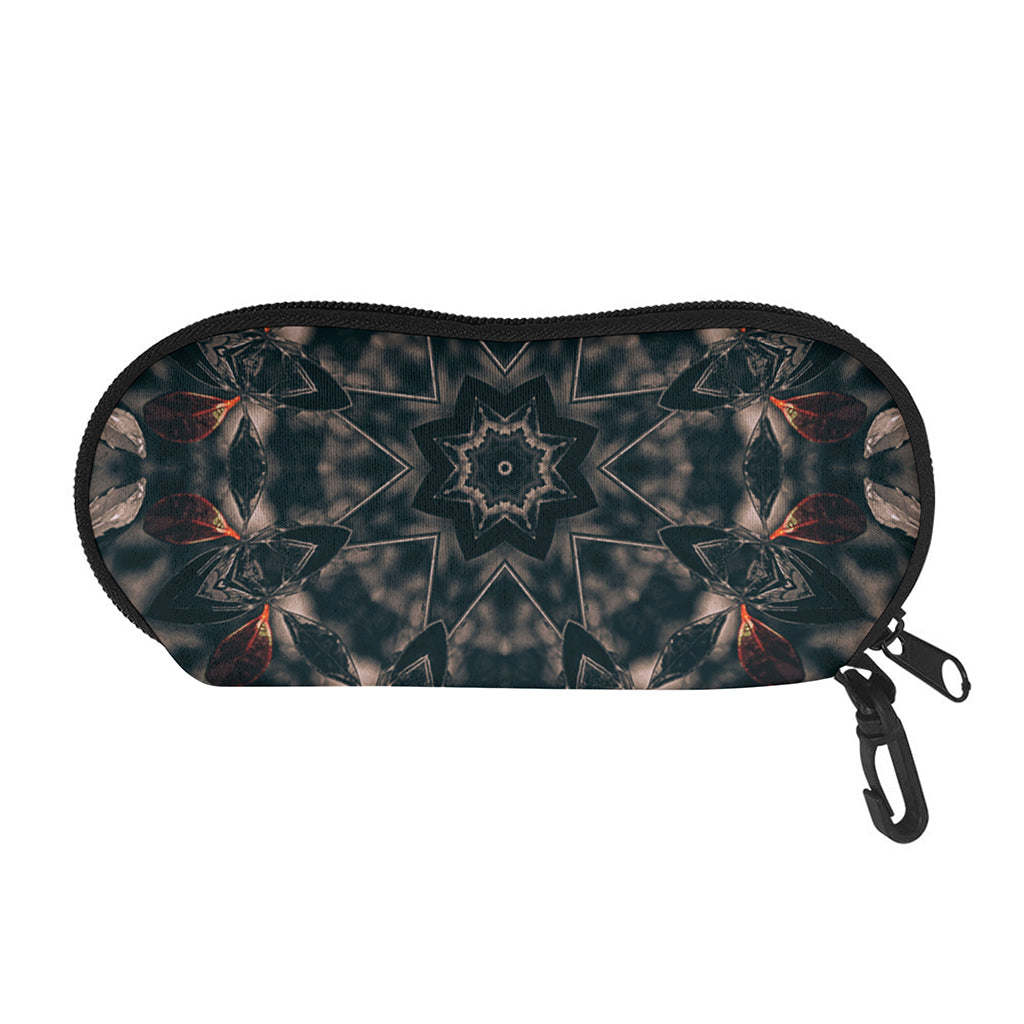 Vintage Kaleidoscope Print Glasses Case